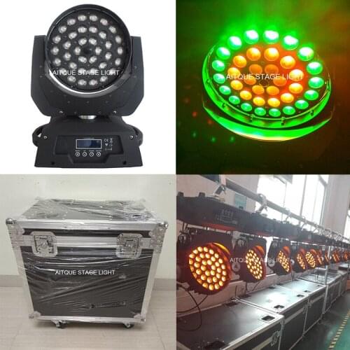 12lights+CASE)Stage dmx lighting 36x15 led moving head wash zoom 5in1 circle led 36x15w zoomer circle moving head zoom light
