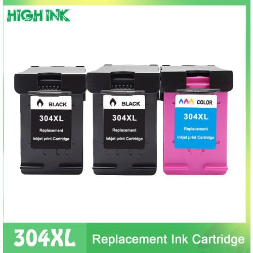 YLC Replacement for HP304XL Ink Cartridge 304XL 304 Ink Cartridge new version for hp deskjet envy 2620 2630 2632 printer