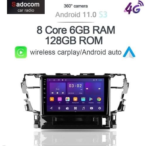 360 Panoramic Camera 6G+128G Android 10.0 Car DVD Player GPS MAP WIFI Bluetooth 5.0 RDS Radio For Toyota Alphard H30 2015 - 2020