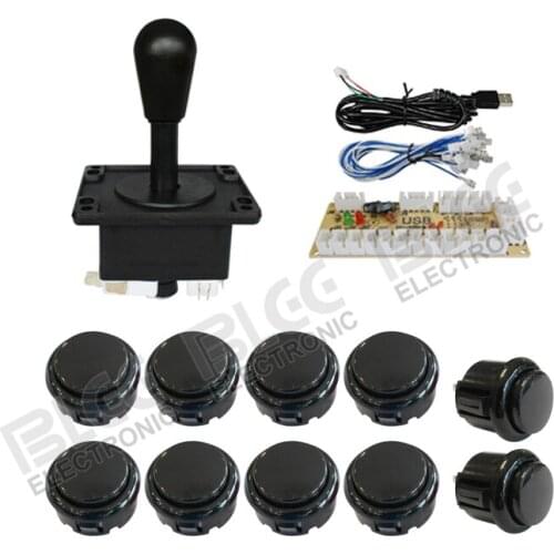 Arcade Game DIY Parts for PC Raspberry Pi 1/2/3 with Retro Happ Joystick 8x 30MM+2X24mm sanwa button