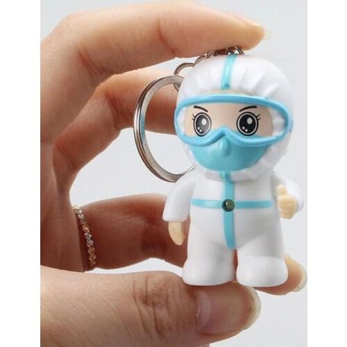 Cartoon Nurse Keyring Pendant With Hook Thanksgiving Gifts Day Nurses White Small Souvenir Exquisite Present Keychain Ange Q2D1