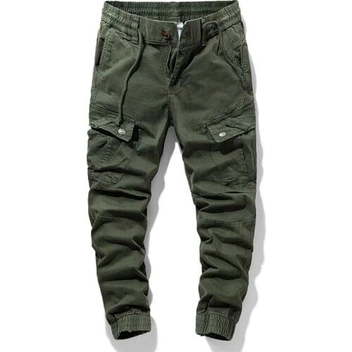 Spring Autumn Casual Mens Cargo Pants Fashion Hip Hop Joggers Men Trousers Black Khaki Harem Pants Men Pantalon Cargo Homme