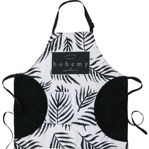 Household Kitchen Waterproof And Oil-proof Apron Japanese Fashion Wipe Hands Ladies Waist Overalls Work Clothes Adults