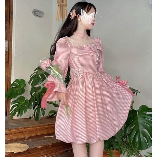 Модные платья в клетку HUITAOYIWU China At AliExpress