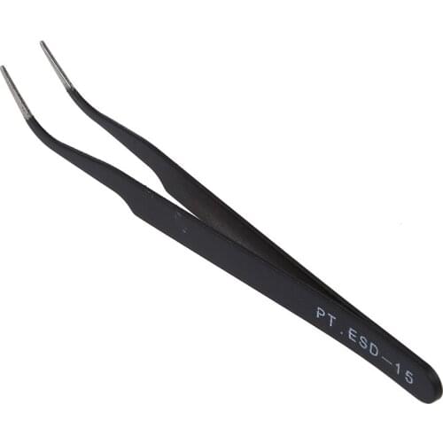 Curved Tweezers Jewelers Craft Hobby Beading Hand Tool