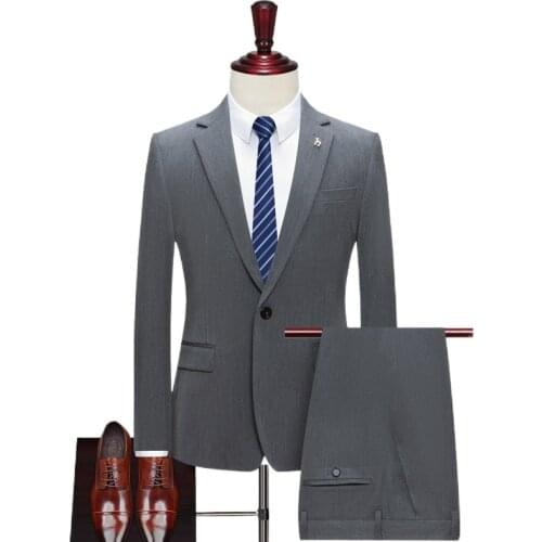 Mens suit Groom Wear Tuxedo Customized 2-piece Wedding Dress Suit Business Casual Professional Groom Best Mans Dress