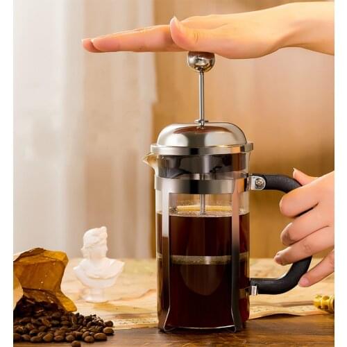 French Pressure Pot Coffee Hand Brewing Pot Set Home Brewing Coffee Filter Appliance Milk Frother Tea Maker Coffee Filter Cup