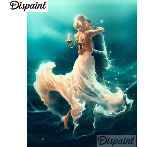 Dispaint Full Square/Round Drill 5D DIY Diamond Painting "Character couple" 3D Embroidery Cross Stitch Home Decor Gift A10546