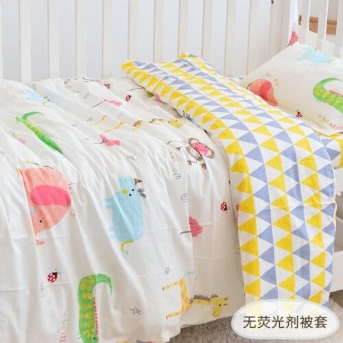New Arrive Animal Baby Kids Cotton Nursery bedding Washable Boys and Girls Unisex,Duvet/Sheet/Pillow, with filling