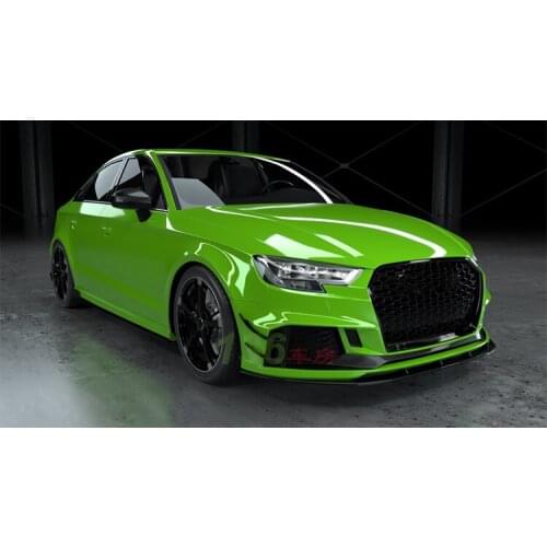 Fit For Rs3 Audi S3 Rear Spoiler Front Shovel Tail Head Lip Exhaust Lower Plate