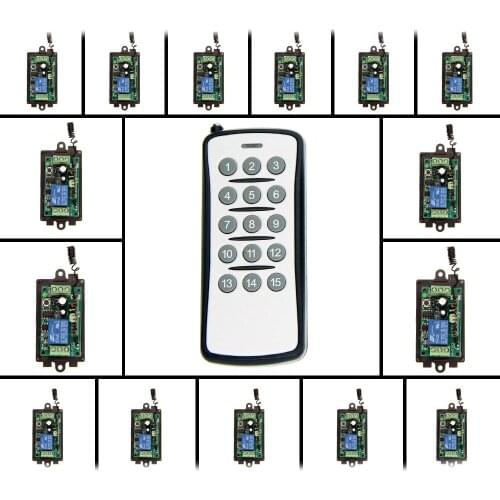 Access control electric lock remote control switch DC9V wireless remote control switch 12V 24V all the way to control LED lamps