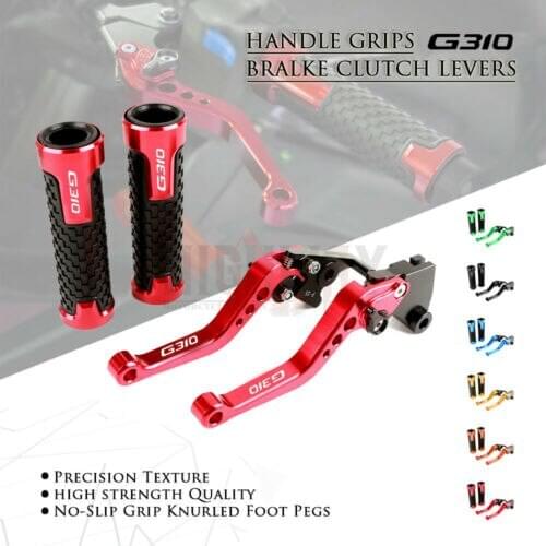 Brake Lever Handlebar Grips Grip CNC Aluminum Short Adjustable Brake Clutch levers For BMW G310GS G 310 GS 2017-2019