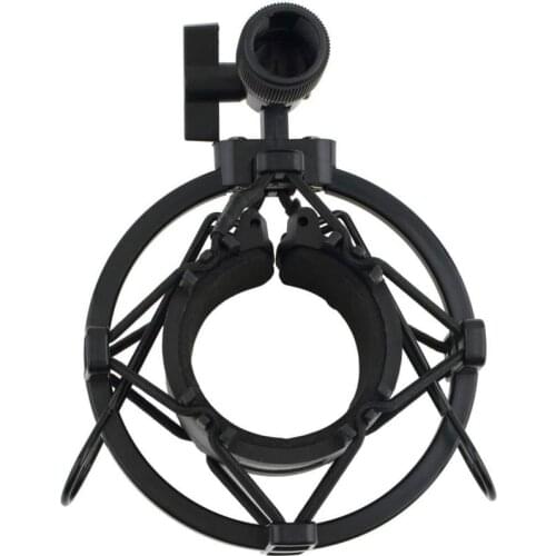 Universal 3KG Bearable Load Mic Microphone Shock Mount Clip Holder Stand Radio Studio Sound Recording Bracket Black Professional