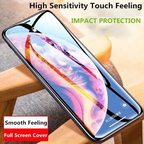 Full Cover Protective Glass on For iPhone 12 Mini 11 Pro Max X XS Max XR Screen Protector For iPhone 7 8 6 Plus SE 2020 12 Glass