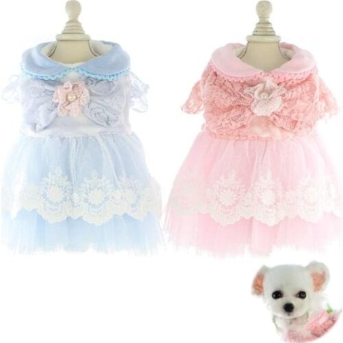 Dog Wedding Dress Winter Pet Dresses Tutu Puppy Coat Small Dog Costumes Yorkies Shih Tzu Maltese Pomeranian Poodle Clothing 2021