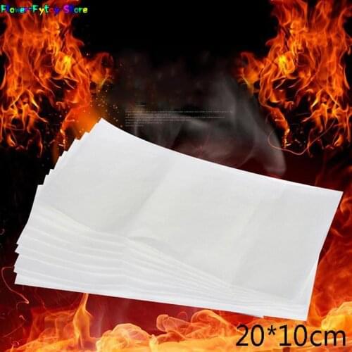 10Pcs Paper Flash Paper Magic Props Effect Shock Adult Children Easy Operate Magic Toy 20*10cm