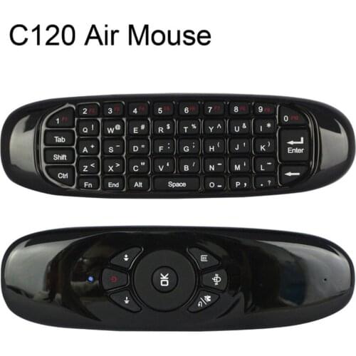 50pcs/lot Free DHL Shipping C120 Fly Air Mouse 2.4GHz Mini Wireless Keyboard for Android TV Box Mini PC