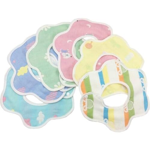 Baby Bibs Saliva Towel Burp Cloths 360 Circular Bib Cotton Infant Supplies Baby Cotton Cartoon Bandana Bibs Good quality