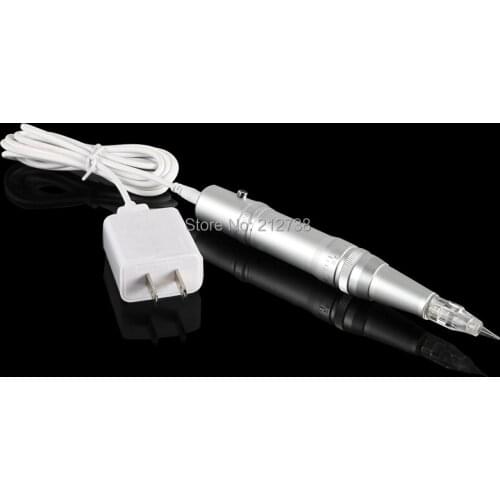 Hot Sell Professional Eyebrow Pen Permanent Makeup Machine Kits Tattoo Eyebrow Lip Pen Gun + 10Pcs Cartridge Needles