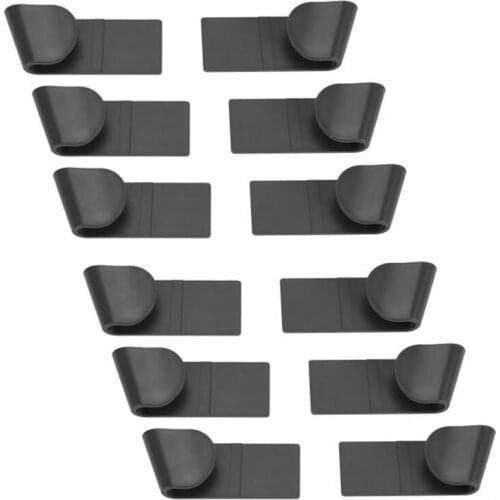 Hot YO-12Pcs Plastic Pot Pan Lid Rack Clip Cooker Pot Cover Frame Stand for Storing Pot Lids Dishes Storage Organizer Holder