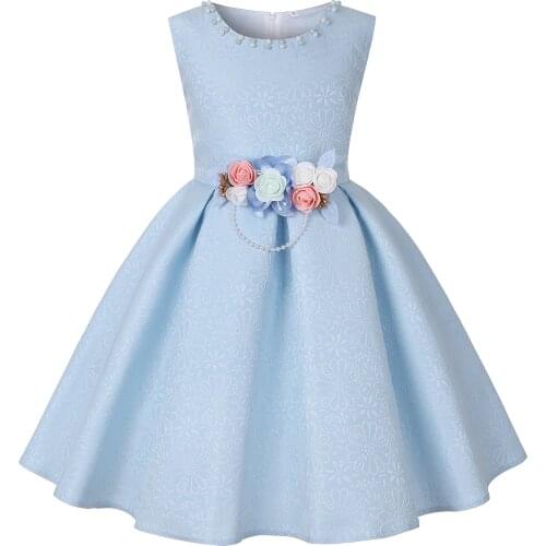 Baby Kids Flower Pretty Birthday Dresses For girls Children Toddler Princess Dress dress for girl Eveving Party Costume Clothes