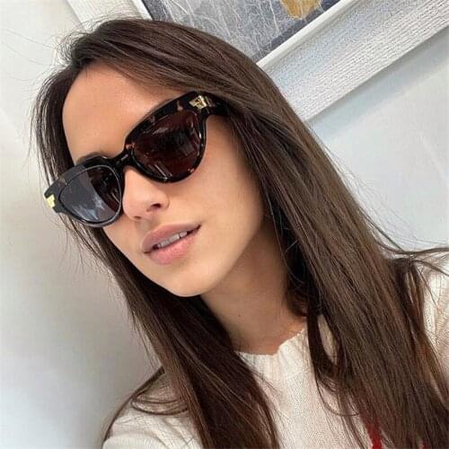 Fashion Womens Sunglasses Cat Eye Metal Frame Small Mens Sunglasses UV400 Classic Retro Brand Sport Glasses uv
