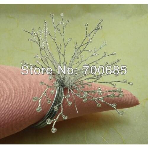 Glass beades napkin ring, wholesale napkin holder