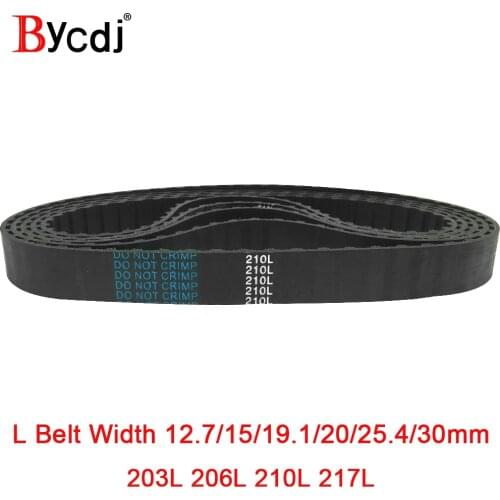 Trapezoid L Timing belt C=203/206/210/217 Width 050/12.7mm 075/19.1mm 25.4mm Synchronous Belt 203L 206L 210L 217L