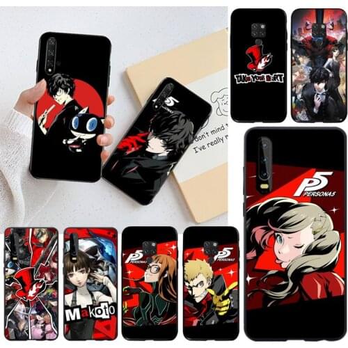 YJZFDYRM Persona 5 Take Your Heart Soft Phone Case Cover for Huawei P40 P30 P20 lite Pro Mate 30 20 Pro P Smart 2019 prime