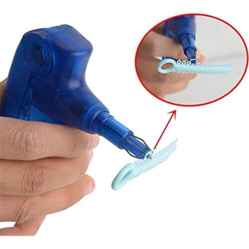 1pc Dental Ligature Gun Blue Orthodontic Ligature Elastic Chain Gun Orthodontic Bandage Tool