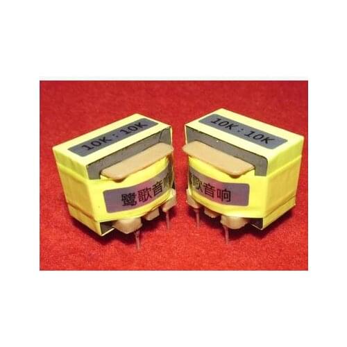 1PCS 10K: 10K audio signal isolation transformer frequency response 20Hz ~ 180KHz -0.8DB
