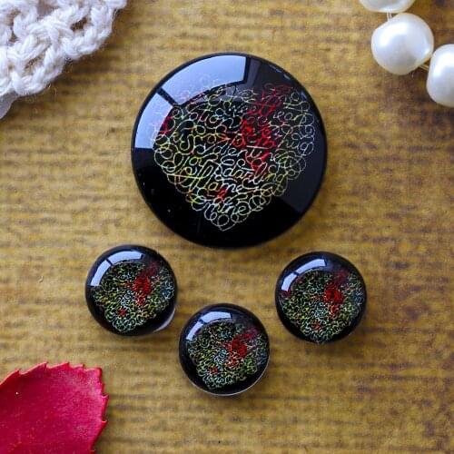 12mm 25mm 14mm 16mm 18mm 20mm Photo Glass Cabochons Round Cameo Set Handmade Settings Stone Heart 12