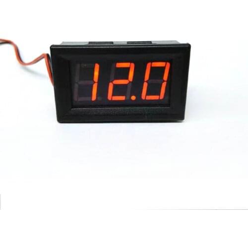 2pcs 0.56'' 3~30V DC Waterproof Digital Voltmeter Panel Meter for Car Motor Red Blue Green White LED 0.56 Inch Voltmeter Display