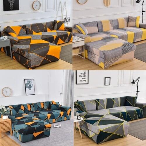 2021 Sofa Cover Four Seasons Sofa Cover All Sofa Cushion Cover Geometric Stretch Sofa Towel L Combination Sofa Cover 3 Seater