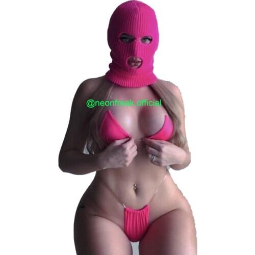 Balaclava Mask Hat Ski Winter Cover Neon Mask Green Halloween Caps For Party Motorcycle Bicycle Ski Cosplay Micro Bikinis