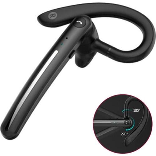 Wireless Earphones 270°Rotation Noise Reduction Headset for Android iOS Cell Phones Sport Running Driving Earpiece