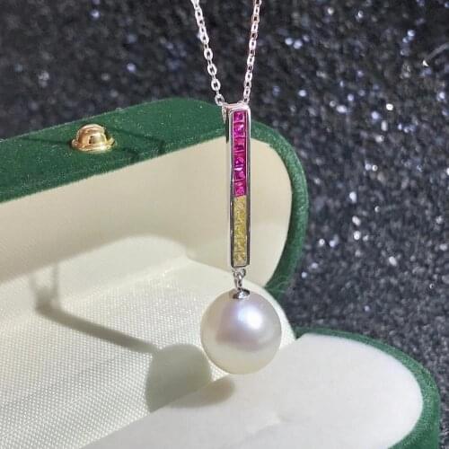 Beautiful Hot 925 Sterling Silver Necklace Findings Jewelry Base Settings Mountings Parts for Akoya Edison Pearls, Coral, Jade