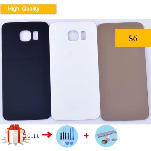 For Samsung Galaxy S6 G920 G920F G9200 G920A Housing Battery Cover Back Cover Case Rear Door Chassis Shell S6 Cover Replacement