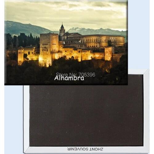 Granada Alhambra Fridge Magnet,Souvenir Gifts 21015 Tourist Refrigerator Magnets 78*54mm