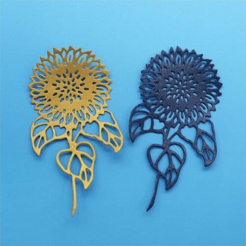 Sunflower Metal Cutting Dies Scrapbook Paper Cards Embossed Decorative Craft Slimline Die Handmade Mold