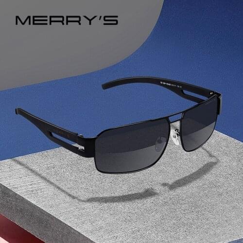 MERRYS Fashion Men HD Polarized Sunglasses For Driving TR90 Legs UV400 Protection S8452N