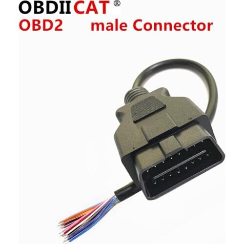 OBDIICAT High Quality For ODB OBD2 Cable 16 Pin 1 Male To 16 Pin 2 Female OBD II OBD2 Car Diagnostic Extension Cable