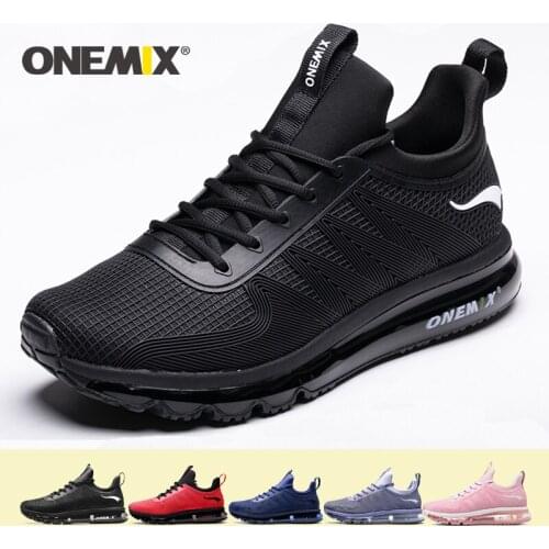 ONEMIX 2019 running shoes men air cushion high top shock absorption sports sneaker men light outdoor walking jogging shoes women