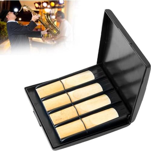 8 Slots Storage Box Portable ABS Saxophone Reed Case For Performance Travel Saxophone Clarinet Reeds Storage Box Accessories
