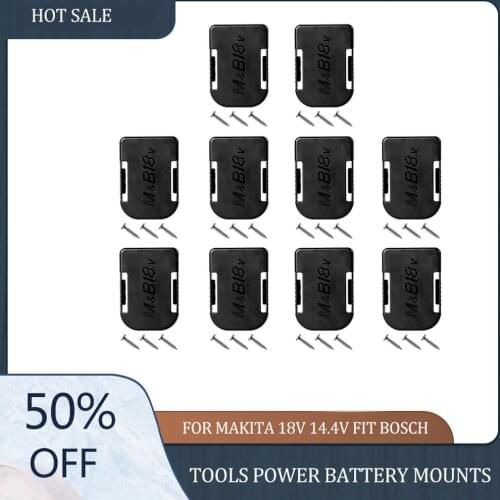 Promotion Tools Power Battery Mounts Storage Stand Holder Battery Hold Shelf Rack Storage Case for Makita 18V 14.4V Fit Bosch