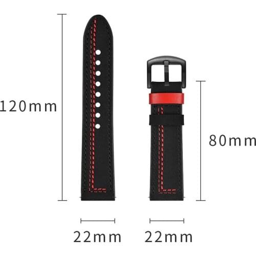 New Genuine Leather Strap 20mm 22mm Band Width For Huawei Watch GT 2 Pro Women Men Unisex Watchband Sport For Samsung Galaxy 3