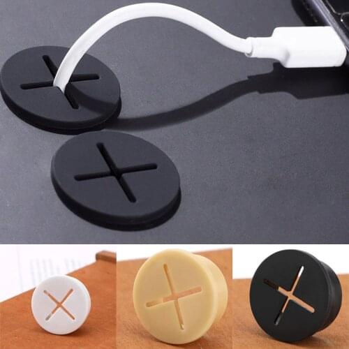 Cross Rubber Plug White Yellow Black Soft Silica Gel Through-line hole Cover Mobile Phone Cabinet Dust Plug Rubber Opening