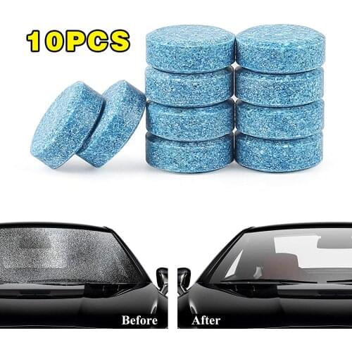 Car Windshield Cleaning Effervescent Tablets Ultra-clear Wiper Glass Cleaning Detergent Universal Home Toilet Window Solids