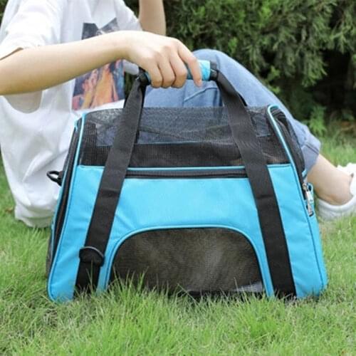 Dog Bags Portable Dog Carrier Bag Mesh Breathable Carrier Bags for Small Dogs Foldable Cats Handbag Travel Pet Bag Transport Bag