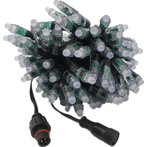 12V 12mm led ws2811 pixel module 50 node/string digital rgb full color waterproof ip68 led string for letters sign